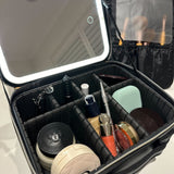 Travel Cosmetic Case With LED Mirror