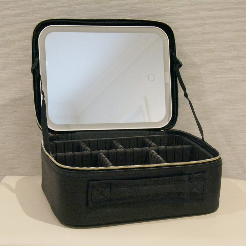 Travel Cosmetic Case With LED Mirror